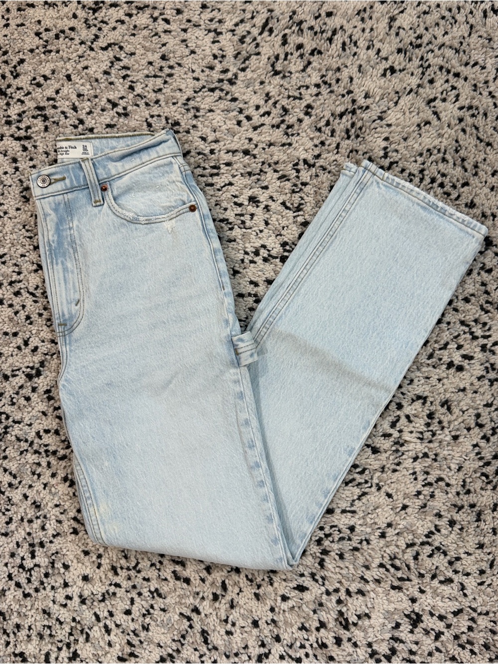 A&F 90s Straight Ultra High Rise